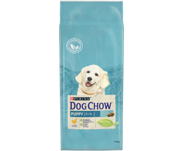 Сухой корм для собак Dog Chow Для щенков (Курица), 14 кг