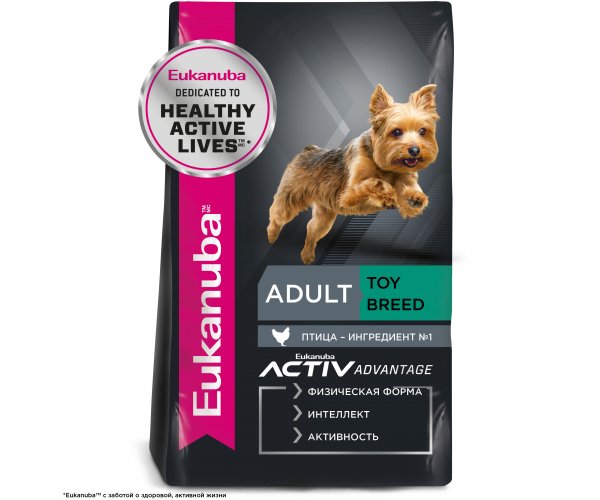 Сухой корм Eukanuba Adult Toy Breed (Птица) для собак