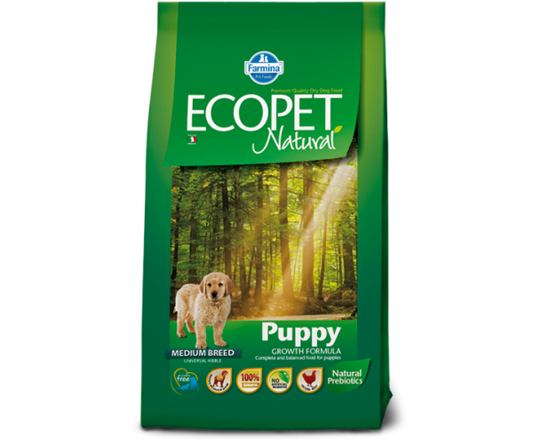 Сухой корм для собак Farmina Ecopet Natural Puppy Medium