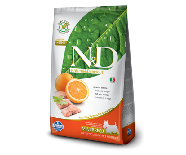 Сухой корм для собак Farmina N&D GF Adult Mini Fish & Orange