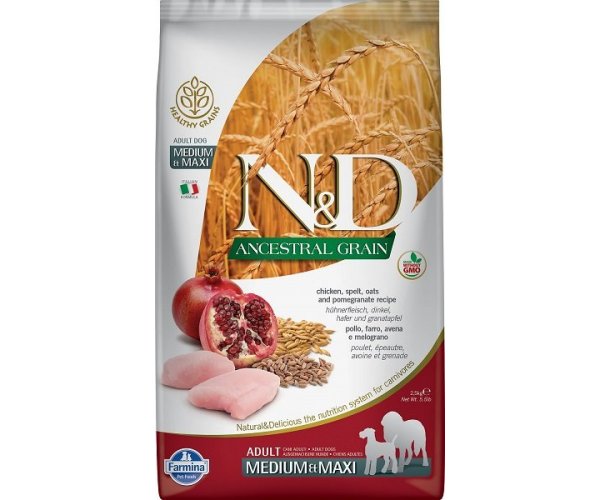 Сухой корм для собак Farmina N&D LG Adult Medium & Maxi Chicken & Pomegranate