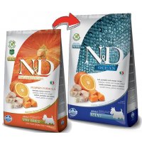 Farmina N&D GF Pumpkin Ocean Adult Mini (Тыква, треска, апельсин)