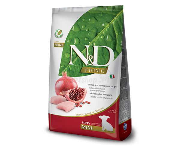 Сухой корм для собак Farmina N&D GF Prime Puppy Mini (Курица и гранат)