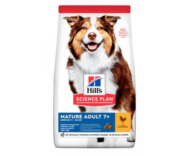 Сухой корм для собак Hill's Science Plan для мелких и средних пород старше 7 лет (курица) сухой корм для собак