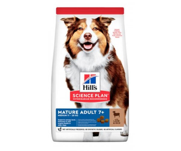 Сухой корм для собак Hill's Science Plan для мелких и средних пород старше 7 лет (ягненок, рис)