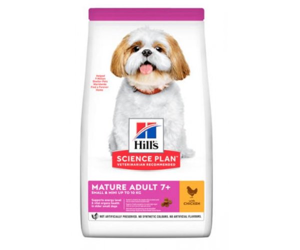 Сухой корм для собак Hill's Science Plan Small & Miniature для мелких и миниатюрных пород старше 7 лет (курица) сухой корм для собак