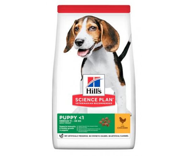 Сухой корм для собак Hill's Science Plan для щенков средних пород (курица)