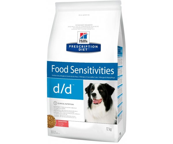 Сухой корм для собак Hill's Prescription Diet d/d Food Sensitivities для собак (лосось, рис)