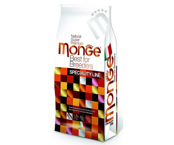 Сухой корм для собак Monge Dog Speciality Adult All Breeds (Лосось, рис)