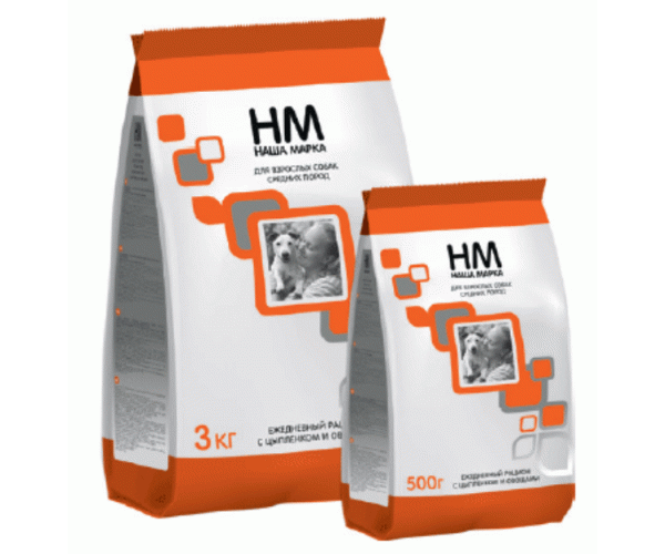 Сухой корм для собак Корм "НМ" для взрослых собак средних пород