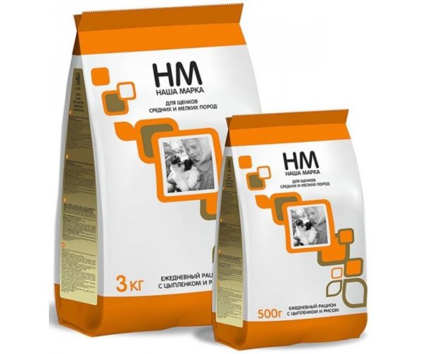Сухой корм для собак Корм "НМ" для щенков средних и мелких пород