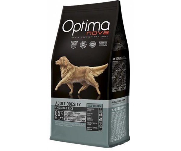 Сухой корм для собак Optima Nova Adult Obesity Chicken&Rice