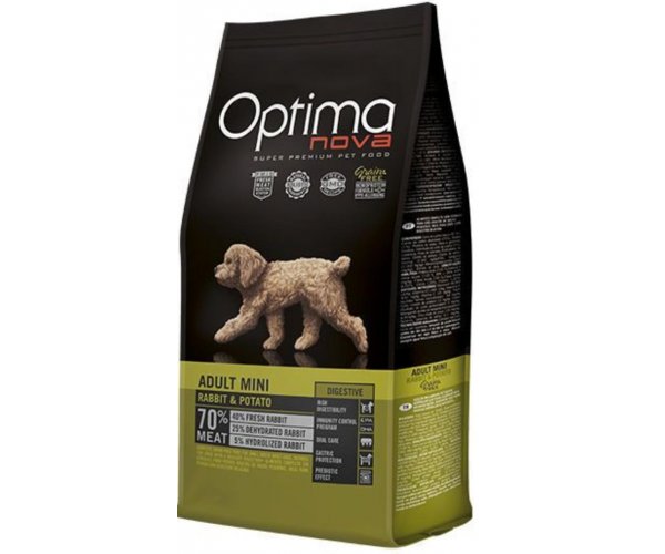 Сухой корм для собак Optima Nova Adult Mini Rabbit&Potato