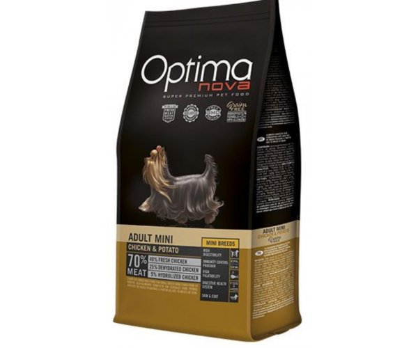 Сухой корм для собак Optima Nova Adult Mini Chicken&Potato