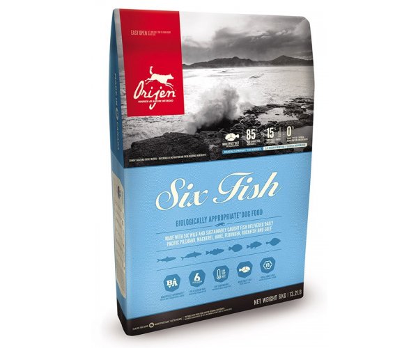 Сухой корм для собак ORIJEN DOG SIX FISH