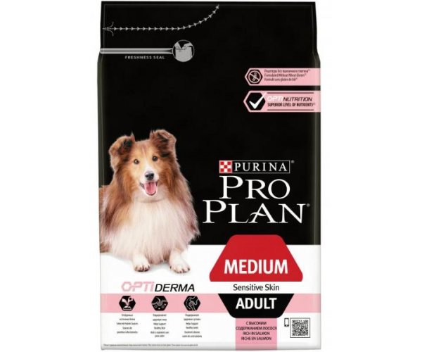 Сухой корм для собак Pro Plan Adult Sensitive (Лосось и рис)