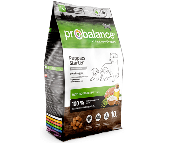 Сухой корм для собак ProBalance Dog Starter (курица и рис)