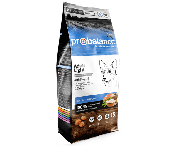 Сухой корм для собак ProBalance Dog Immuno Adult Light (курица и рис)
