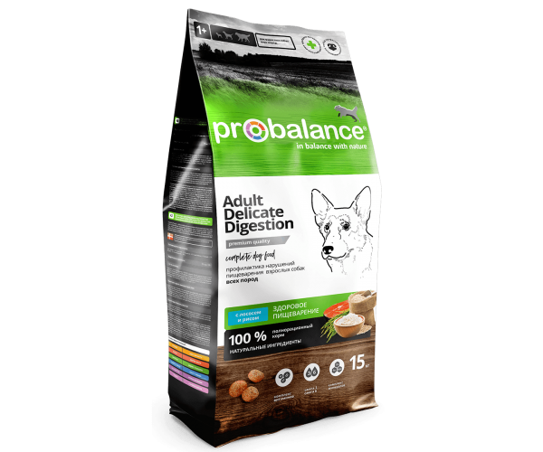 Сухой корм для собак ProBalance Dog Delicate Digestion ( лосось и рис)