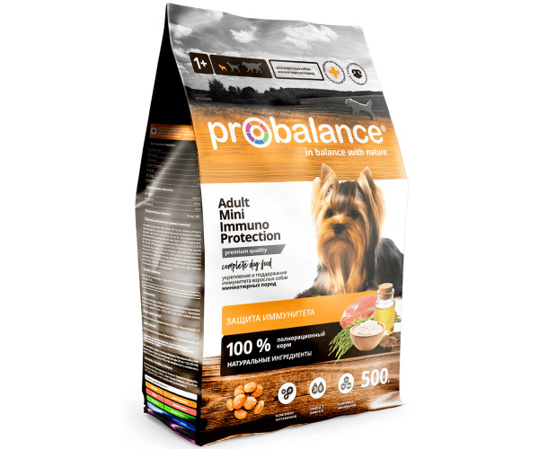 Сухой корм для собак ProBalance Immuno Adult Mini (курица и рис)