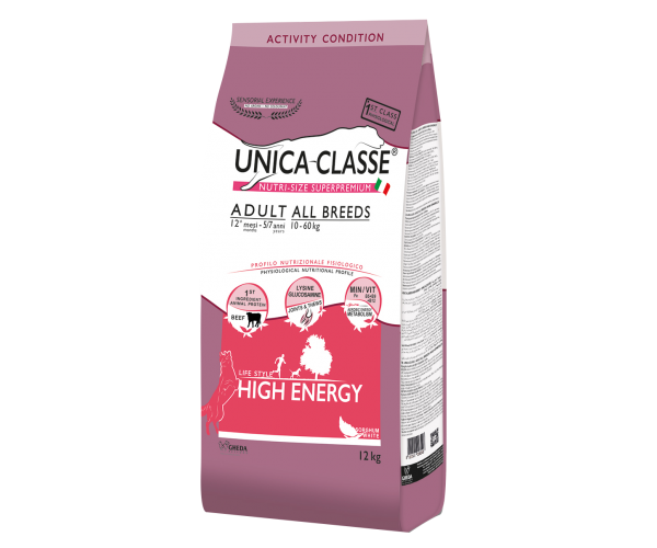 Unica Classe Adult All Breeds High Energy (Говядина)