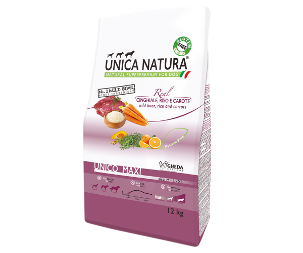 Unica Natura Unico Maxi (кабан, рис, морковь)