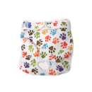 Hippie Pet Подгузник "Лапки" многоразовый для сук, 1 шт. для собак