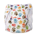 Hippie Pet Подгузник "Лапки" многоразовый для сук, 1 шт. для собак