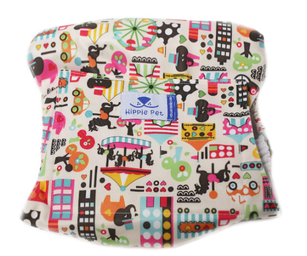 Hippie Pet Подгузник "Fun" многоразовый для кобелей, 1 шт. для собак