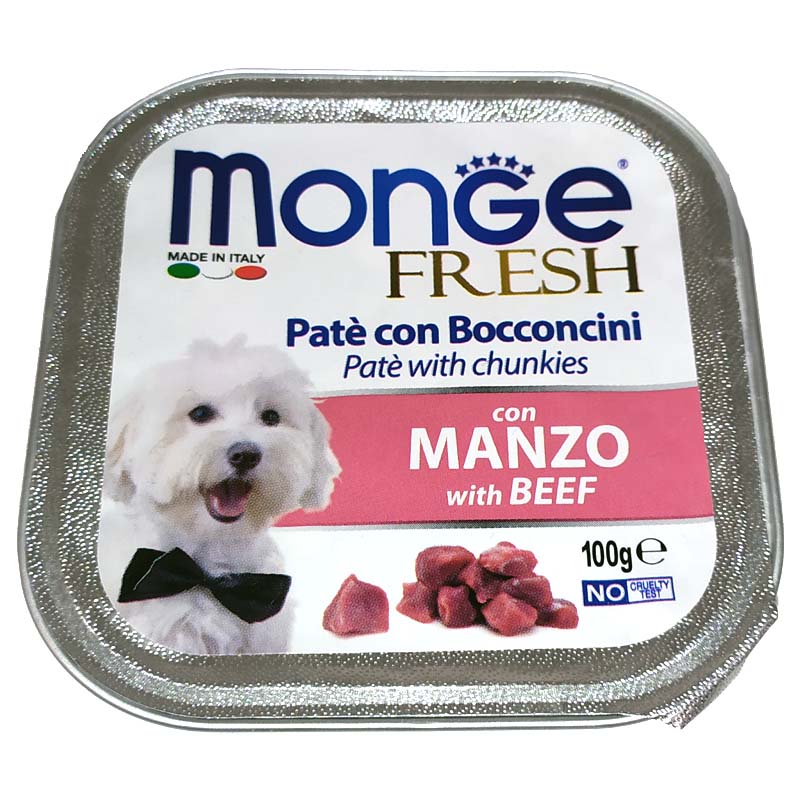 Monge dog. Monge Fresh консервы для собак. Monge Dog Fresh консервы для собак. Монж дог Фреш консервы для собак говядина 100г, шт. Monge паштет для щенков.